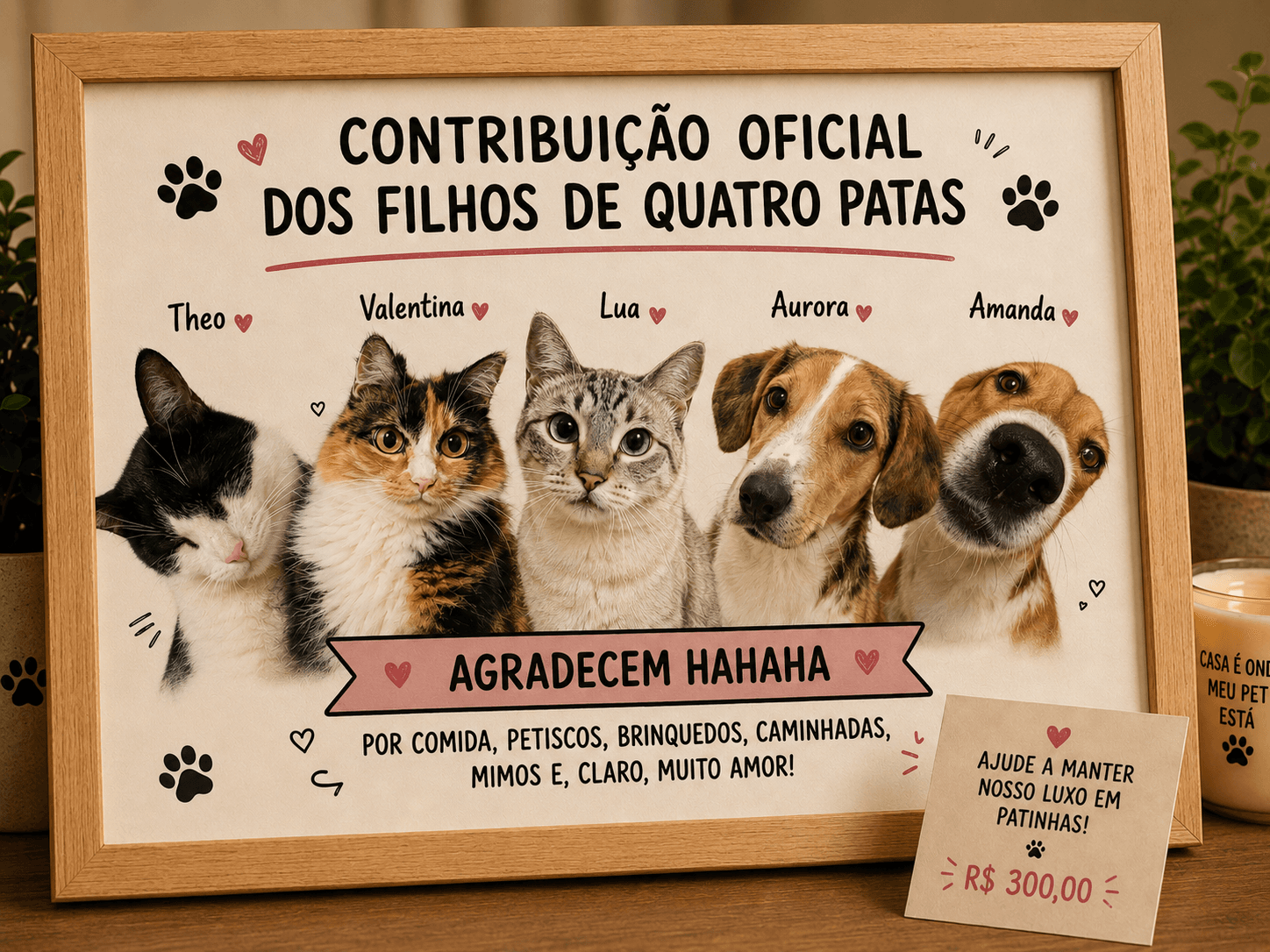 Contribuição oficial dos filhos de quatro patas