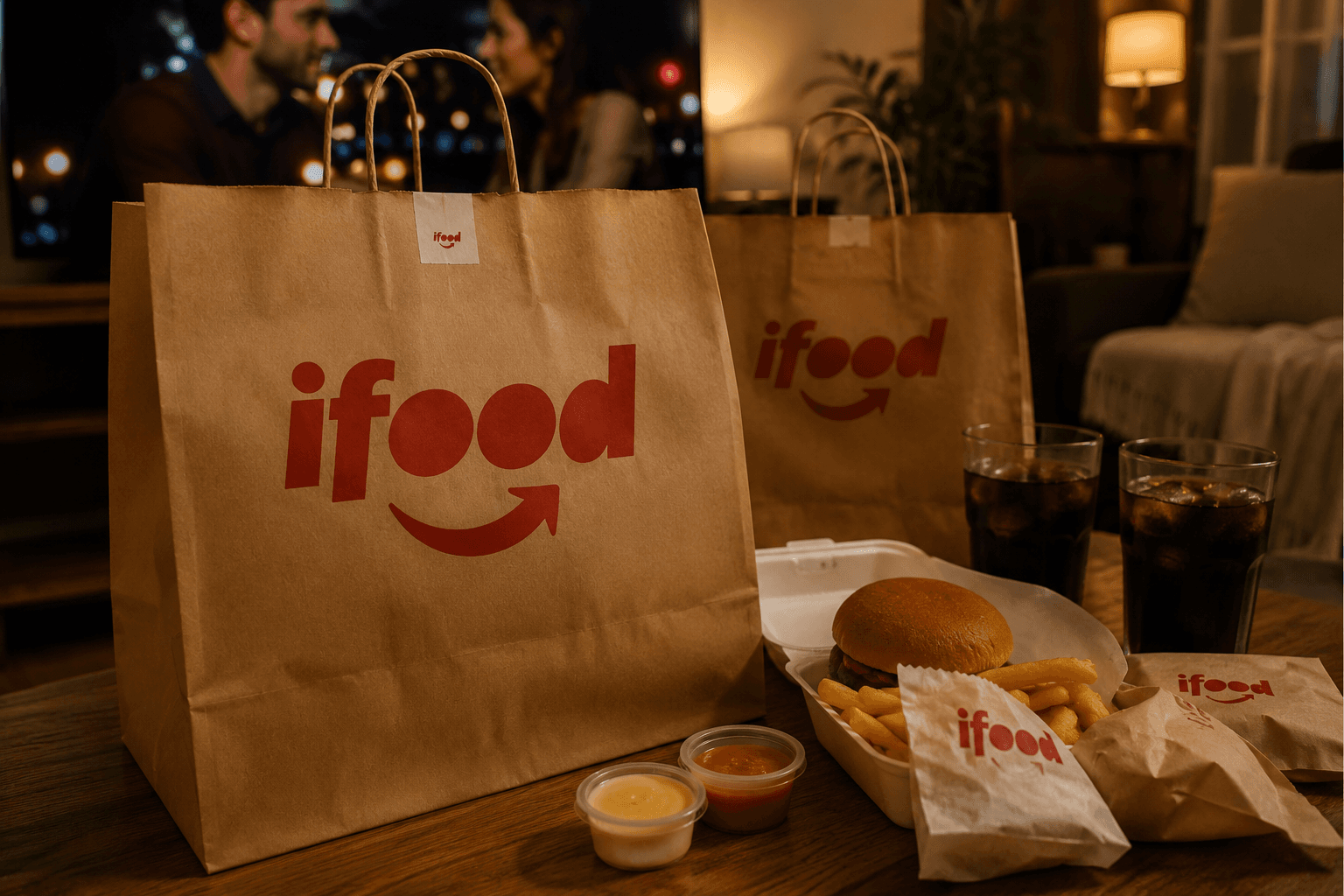 Fundo “vamos pedir iFood hoje mesmo”